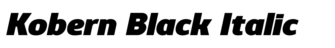 Kobern Black Italic